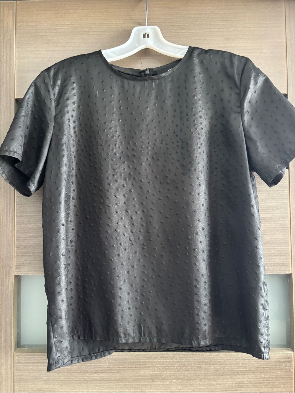 The Kooples Black Textured Blouse - Size 4